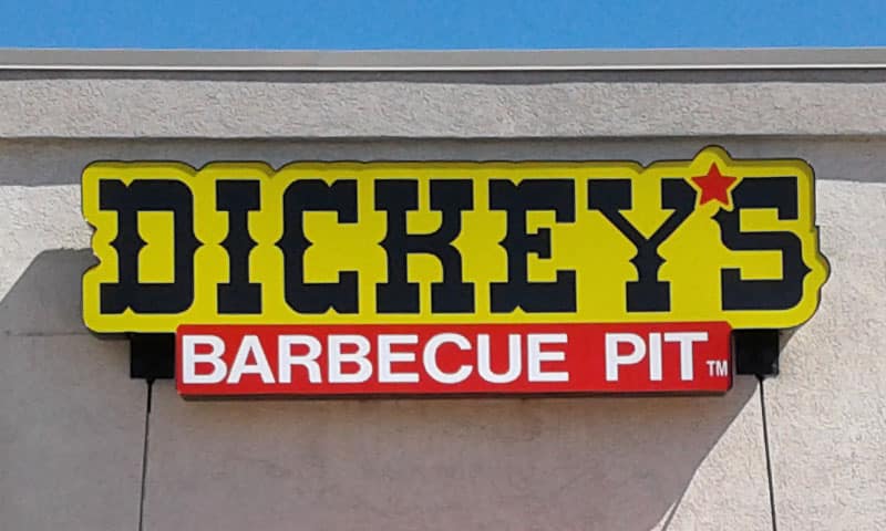 Dickey's BBQ Pit electric sign