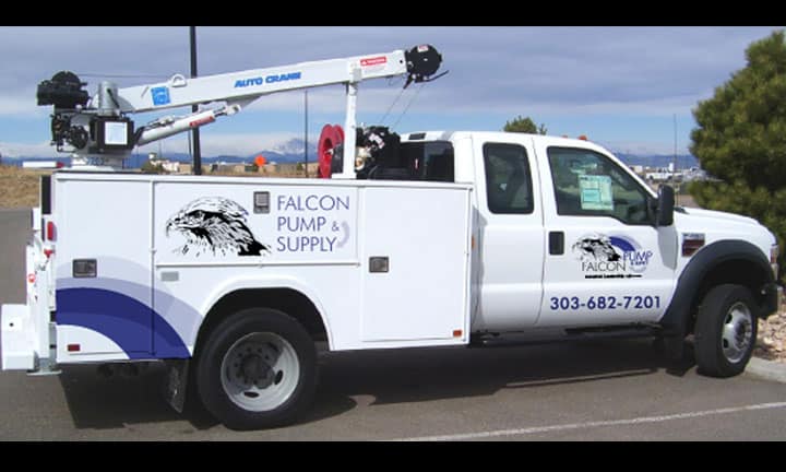 Falcon Plumbing vehicle graphics