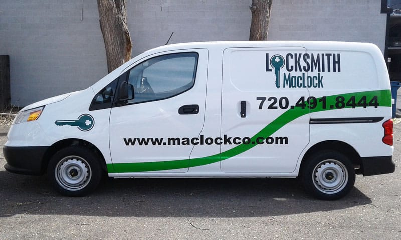 MacLock locksmith vehicle graphics