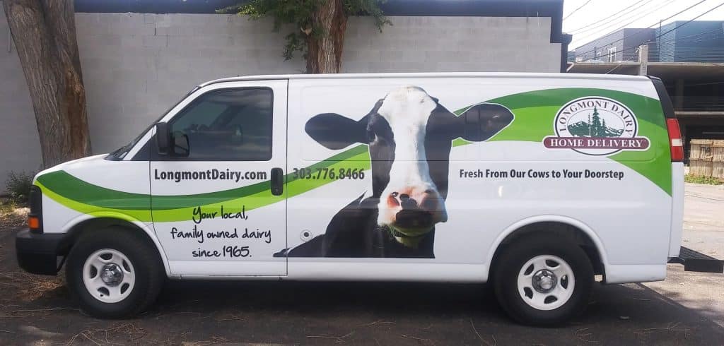 Longmont Dairy vehicle graphics